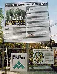 Elefantenhaus-Bauanschlag